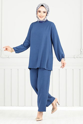 moda selvim طقم ازرق 0010OZ1080-M - Thumbnail