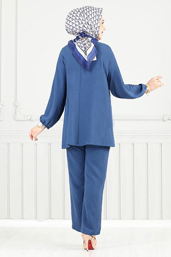 moda selvim طقم ازرق 0010OZ1080-M - Thumbnail