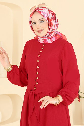 moda selvim طقم احمر 001ZMRK1203 - Thumbnail