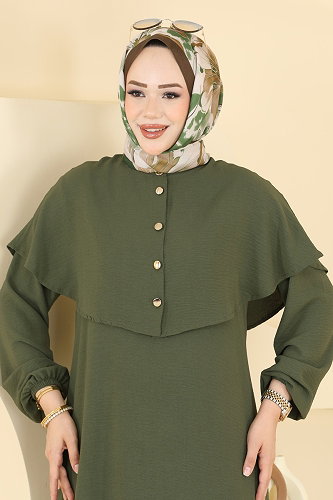 moda selvim طقم اخضر عفني 003ZMRK1203 - Thumbnail