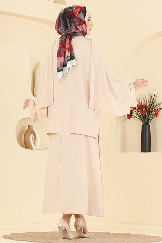 moda selvim Combined 005ZMRK1203 Cream - Thumbnail
