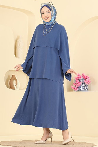moda selvim Combined 005ZMRK1203 Indigo - Thumbnail