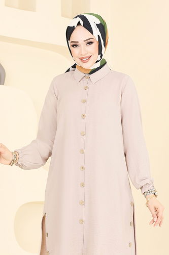 moda selvim طقم بيج 007MR1078 - Thumbnail