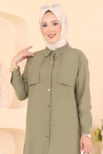 moda selvim Combined 008ZMRK1203 Almond Green - Thumbnail