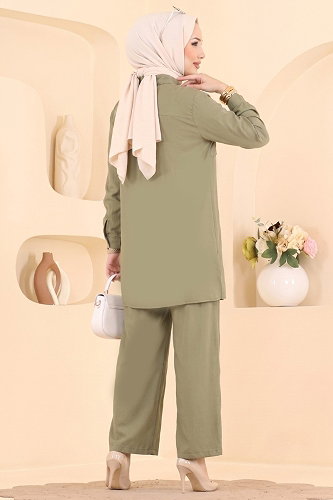 moda selvim Combined 008ZMRK1203 Almond Green - Thumbnail