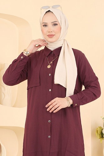 moda selvim Combined 008ZMRK1203 Damson - Thumbnail
