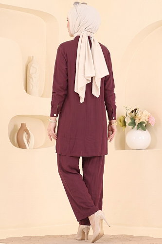 moda selvim Combined 008ZMRK1203 Damson - Thumbnail