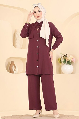 moda selvim طقم توتي 008ZMRK1203 - Thumbnail