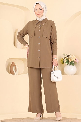 moda selvim Combined 008ZMRK1203 Latte - Thumbnail