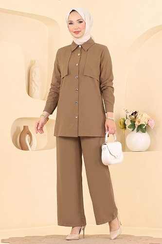 moda selvim Combined 008ZMRK1203 Latte - Thumbnail
