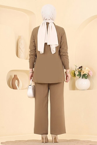 moda selvim طقم لاتيه 008ZMRK1203 - Thumbnail