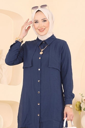 moda selvim Combined 008ZMRK1203 Navy Blue - Thumbnail