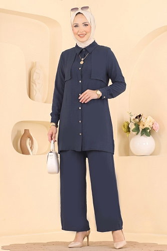 moda selvim Combined 008ZMRK1203 Navy Blue - Thumbnail