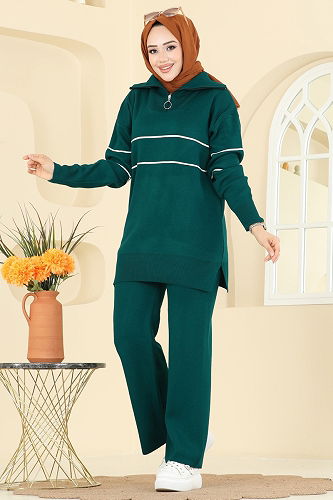 moda selvim طقم بترولي 01050BRZ597 - Thumbnail