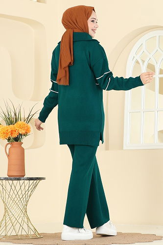 moda selvim طقم بترولي 01050BRZ597 - Thumbnail