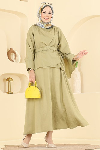 moda selvim Combined 011ZMRK1203 Oil Green - Thumbnail