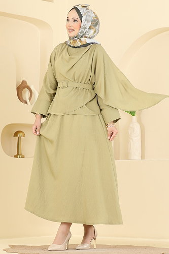 moda selvim Combined 011ZMRK1203 Oil Green - Thumbnail