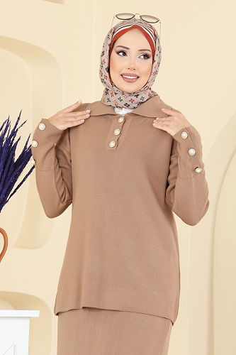 moda selvim Combined 01213MT581 Biscuit - Thumbnail