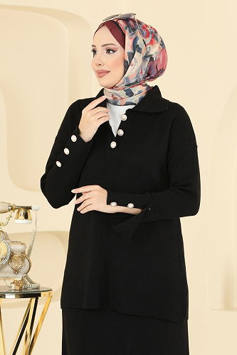 moda selvim Combined 01213MT581 Black - Thumbnail