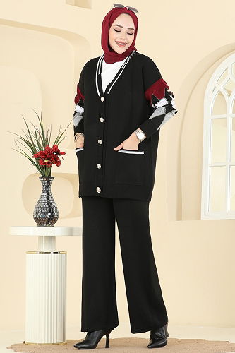 moda selvim Combined 01318MT581 Black - Thumbnail