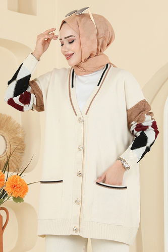 moda selvim طقم بيج 01318MT581 - Thumbnail