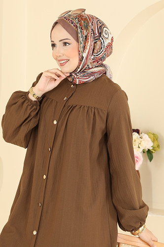 moda selvim Combined 013ZMRK1203 Brown - Thumbnail