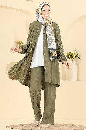 moda selvim Combined 013ZMRK1203 Khaki - Thumbnail