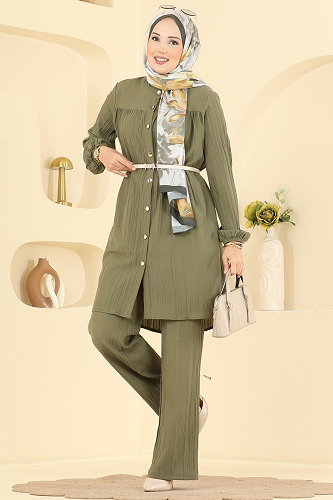 moda selvim Combined 013ZMRK1203 Khaki - Thumbnail