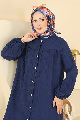 moda selvim طقم كحلي 013ZMRK1203 - Thumbnail