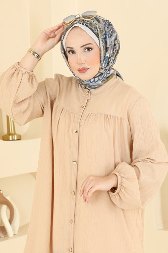 moda selvim طقم بيج 013ZMRK1203 - Thumbnail