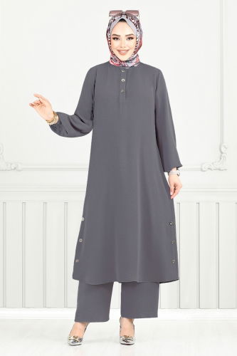 MRV M.R. - طقم رمادي غامق 015MR1077-M