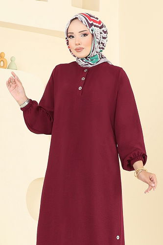 moda selvim Combined 015MR1077-M Burgundy - Thumbnail