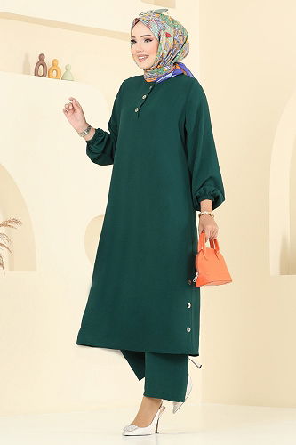 moda selvim Combined 015MR1077-M Emerald - Thumbnail