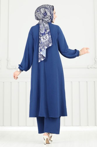 moda selvim طقم ازرق 015MR1078 - Thumbnail