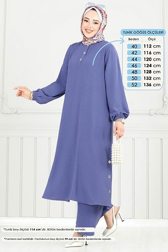 moda selvim Combined 015MR1078 Light Indigo - Thumbnail