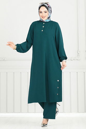 moda selvim طقم بترولي 015MR1078 - Thumbnail