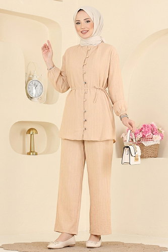 moda selvim Combined 016ZMRK1203 Cream - Thumbnail