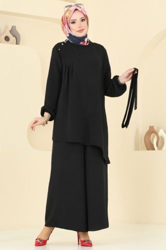 moda selvim Combined 017MR1078 Black - Thumbnail