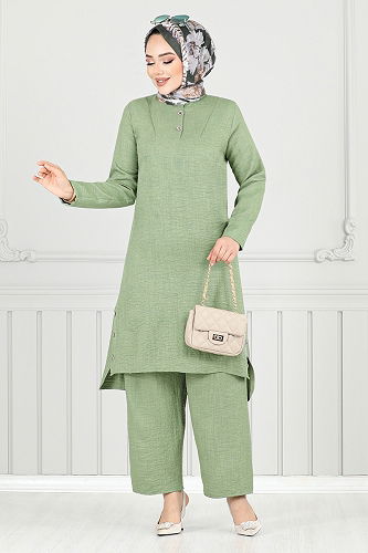 moda selvim Combined 018MR1077-M Almond Green - Thumbnail