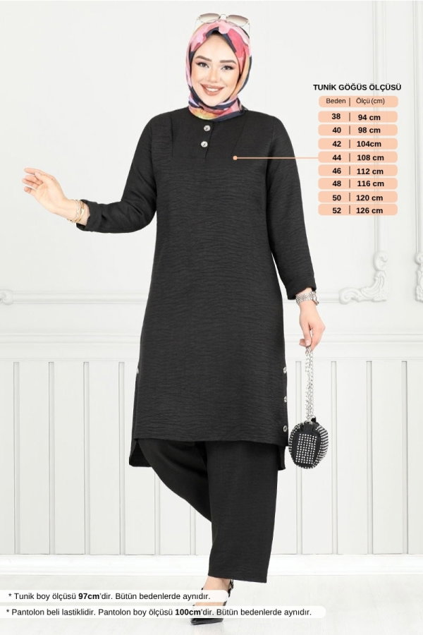Modaselvim 20% + 70% OFF Combined 018MR1077-M Black