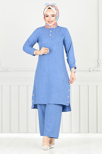 moda selvim Combined 018MR1077-M Light Indigo - Thumbnail