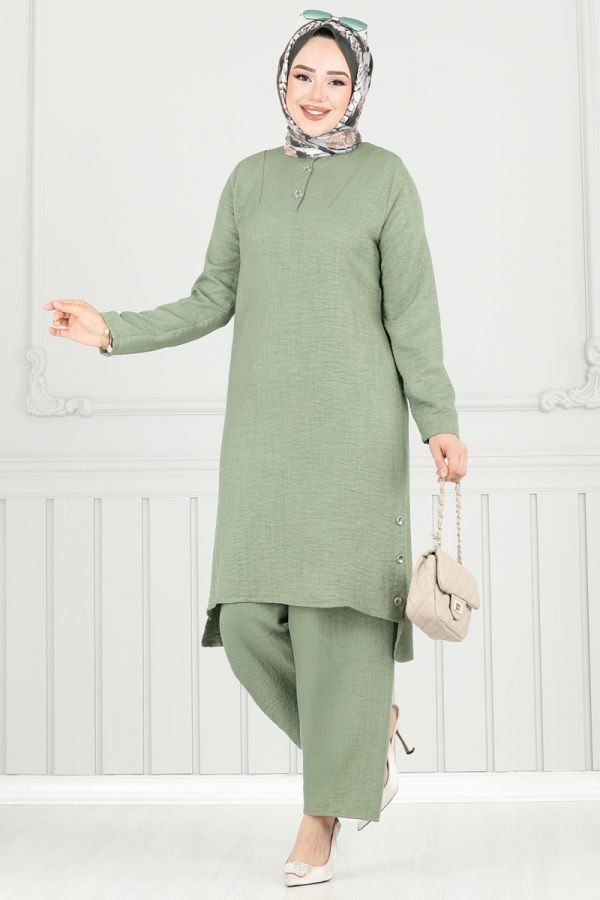 Modaselvim NET 20%+20% DISCOUNT IN THE CARD Combined 018MR1078 Almond Green