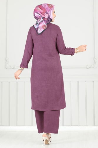 moda selvim Combined 018MR1078 Dark Lilac - Thumbnail