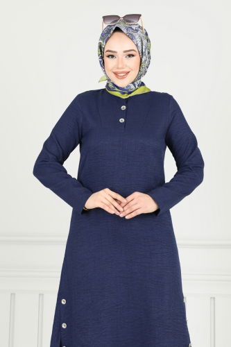 moda selvim طقم كحلي 018MR1078 - Thumbnail