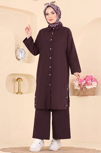 moda selvim Combined 018ZMRK1203 Damson - Thumbnail