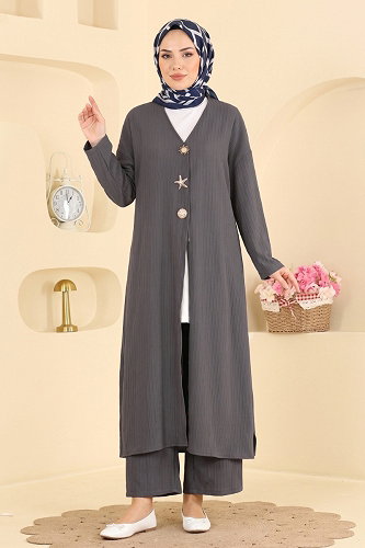 moda selvim Combined 019ZMRK1203 Anthracite - Thumbnail