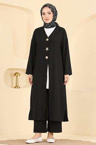 moda selvim Combined 019ZMRK1203 Black - Thumbnail
