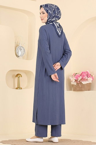 moda selvim Combined 019ZMRK1203 Indigo - Thumbnail