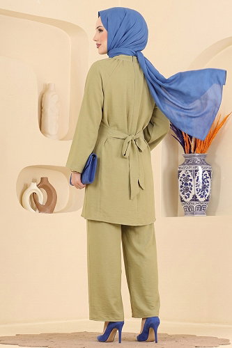moda selvim Combined 020ZMRK1203 Oil Green - Thumbnail