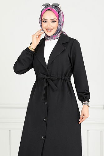 moda selvim طقم أسود 021MR1077-M - Thumbnail